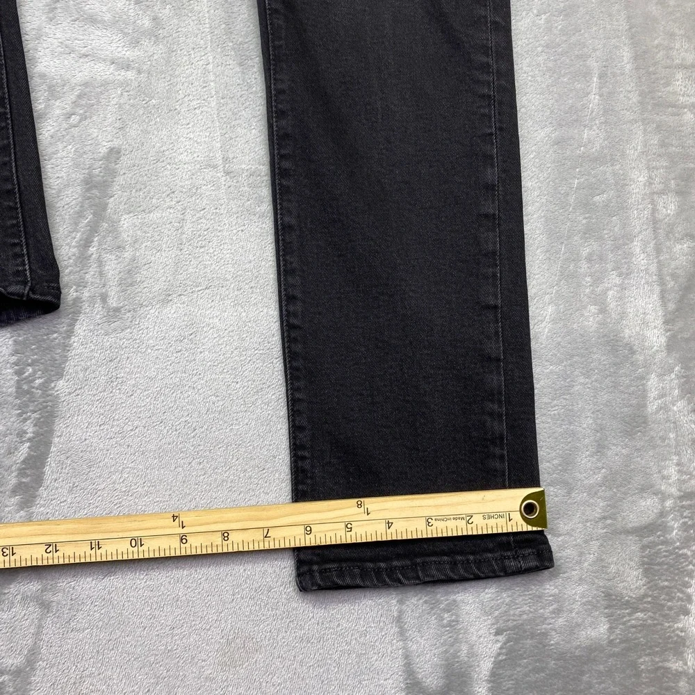 Levi Strauss Premium Mens Black Wash Slim Fit Jeans Sz 29 Fits 26